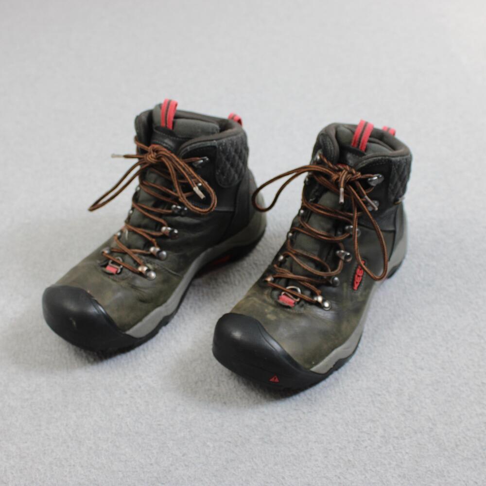 KEEN Snow Boots Womens Size 9 Green Ankle Lace Up Shellback Waterproof Hiking